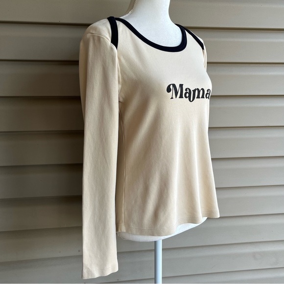 •Kate Quinn• ‘Mama’ Long Sleeve Pullover Knit Top - Size Medium - Picture 4 of 7